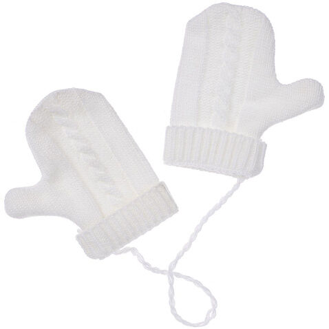Игрушка на елку «Рукавички», белые Игрушка на елку «Рукавички», белые