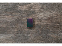 Зажигалка ZIPPO Classic с покрытием Iridescent, латунь/сталь, фиолетовая, матовая, 38x13x57 мм