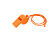 Свисток CARNIVAL с ремешком на шею, апельсин