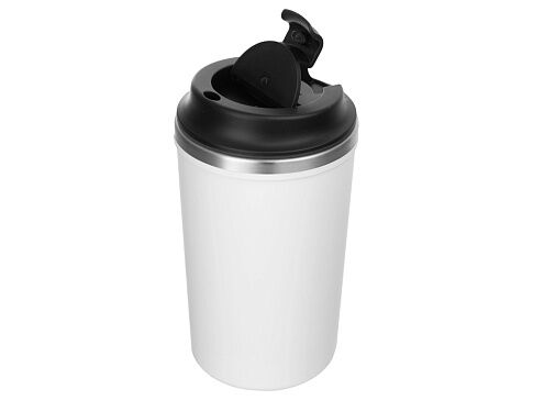 Герметичная термокружка на присоске Kick, 350 мл, белый (Р)