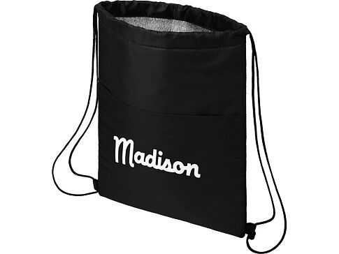 Сумка-холодильник Oriole на шнуровке на 12 банок, черный