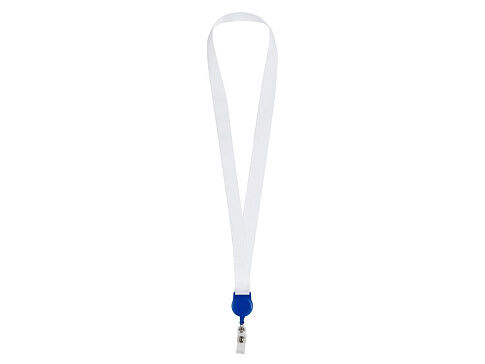 Ланъярд 2 см с ретрактором, синий