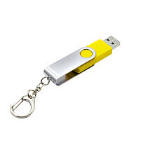 Флешка Twist 16 Гб, желтая