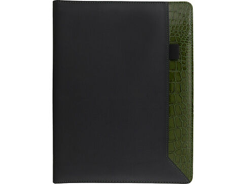 Папка для документов Nadine, черный/зеленый
