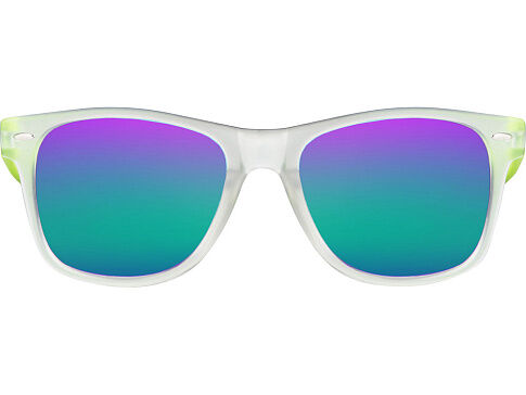 Очки солнцезащитные с зеркальными линзами Partymaker, лайм