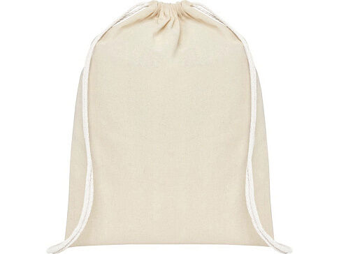 Рюкзак со шнурком Tenes из хлопка плотностью 140 г/м2, natural