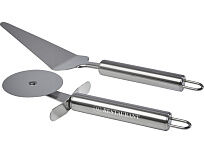 Tagly, набор для пиццы из 2 предметов, серебристый