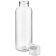 Бутылка для воды Plaske, прозрачная с белой крышкой