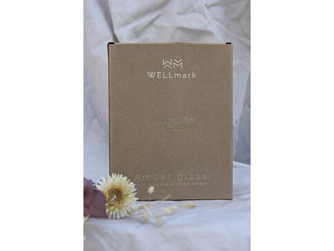 Набор Wellmark Discovery с дозатором мыла для рук объемом 250 мл и ароматизированной свечой 150 г с ароматом бамбука - Amber heather