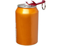 Брелок-открывалка Tao из переработанного алюминия - Красный