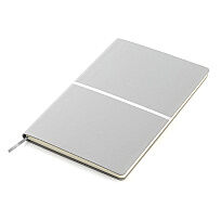 Ежедневник A5 недатированный Equator в мягком переплёте, серый с серебристым