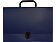 Папка-портфель А4, синий