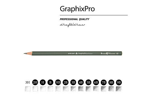 Набор чернографитовых карандашей  Sketch & Art ,12 шт. 2h-9b, металлическая коробка с ложементом