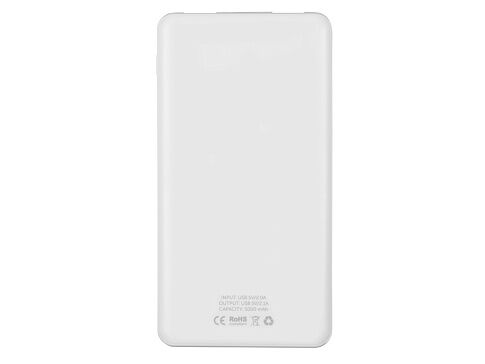 Портативное зарядное устройство Blank с USB Type-C, 5000 mAh, белый