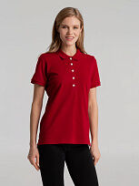 Рубашка поло женская Sunset, красная