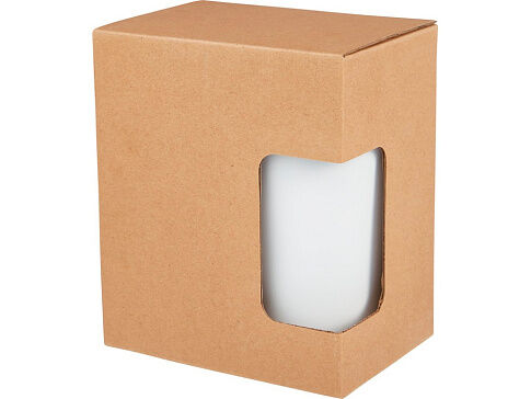 Кружка Nordia объемом 400 мл из переработанных материалов с двойными стенками, белый