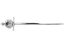 Нож Рапира короля Георга V, серебристый