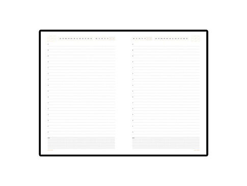 Ежедневник А5 недатированный Mercury, оранжевый