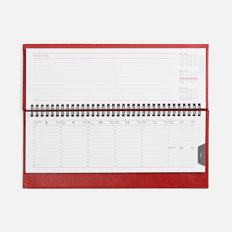 Планинг Faro, датированный, красный