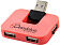 USB Hub Gaia на 4 порта, розовый
