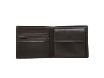 Портмоне BUGATTI Atlanta, чёрное, натуральная воловья кожа, 10,5х1х9 см