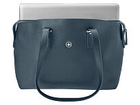 Сумка женская WENGER RosaElli с карманом для ноутбука 14, синяя, полиэстер, 37 x29x19 см