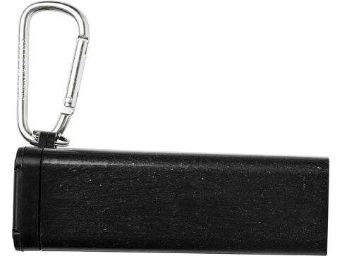 Набор столовых приборов Galen из пшеничной соломы с держателем для мобильного телефона, черный