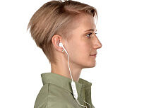 Беспроводные наушники Get Up с чехлом, белый