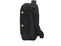 Сумка-планшет TORBER, черный/серый, полиэстер M2, 22 x 9 x 29 см