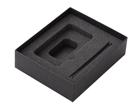 Подарочный набор c пластиковой ручкой, повербанком С1, 5000 mAh, оранжевый