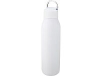 Marka, медная бутылка объемом 600 мл с вакуумной изоляцией и металлической петлей, белый