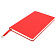 Блокнот A5 Officer в мягком переплёте с металлической биркой, красный
