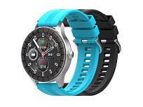 Умные часы HIPER IoT Watch GTR, черный/голубой