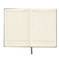 Ежедневник A5 недатированный Simflex в мягком переплёте, синий