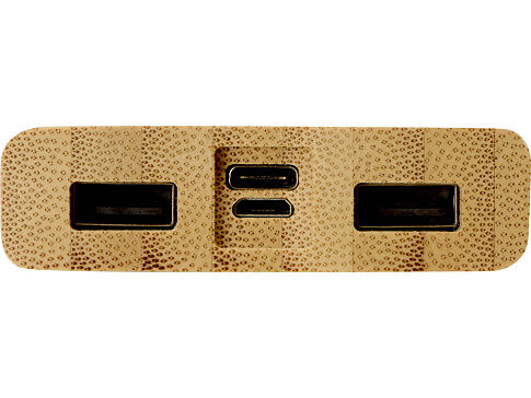 Внешний беспроводной аккумулятор из бамбука Bamboo Air, 10000 mAh