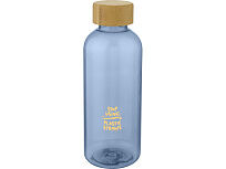 Ziggs спортивная бутылка из переработанного пластика объемом 650 мл, синий прозрачный