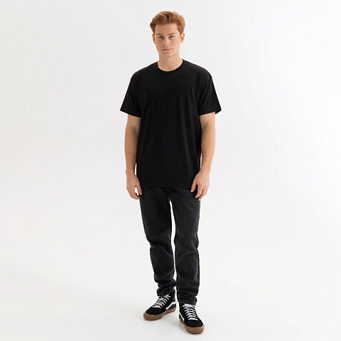 Футболка унисекс KRIS, 100% хлопок, 150 гр., черная