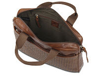 Сумка Mano Don Luca, натуральная кожа в коньячном цвете, 37 х 27 х 6 см