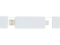 Mulan Двойной USB 2.0-хаб, белый