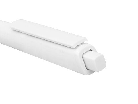 Ручка пластиковая трехгранная шариковая Lateen, белый