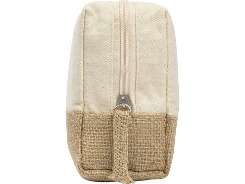 Косметичка Jute с ручкой из хлопка и джута, натуральный