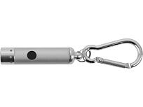 Брелок-фонарик Карабин, серебристый (Р)