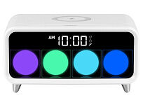 Часы с беспроводным зарядным устройством Rombica Timebox 1, белый