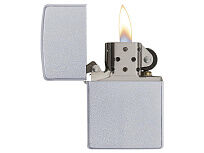 Зажигалка ZIPPO Classic с покрытием Satin Chrome™, латунь/сталь, серебристая, матовая, 38x13x57 мм