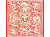 Платок Русская резьба по кости