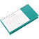 Календарь настольный Brand, бирюзовый