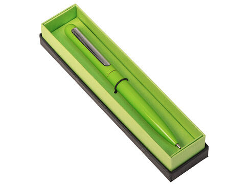 Ручка в футляре Blooming Skate, зеленое яблоко