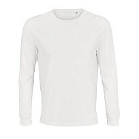 Футболка унисекс с длинным рукавом Pioneer LSL, белая