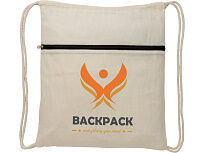 Рюкзак Oregon на молнии с кулиской, натуральный/черный