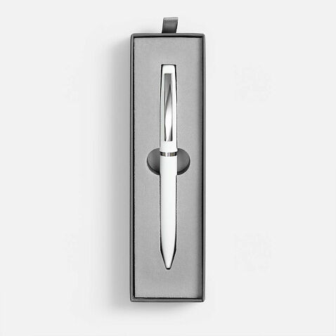 Ручка шариковая Bolt Soft Touch в футляре, белая